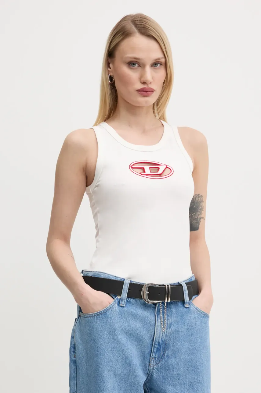 Diesel top T-LYNYS-OD TANK TOP culoarea alb, A15703.0AFAA