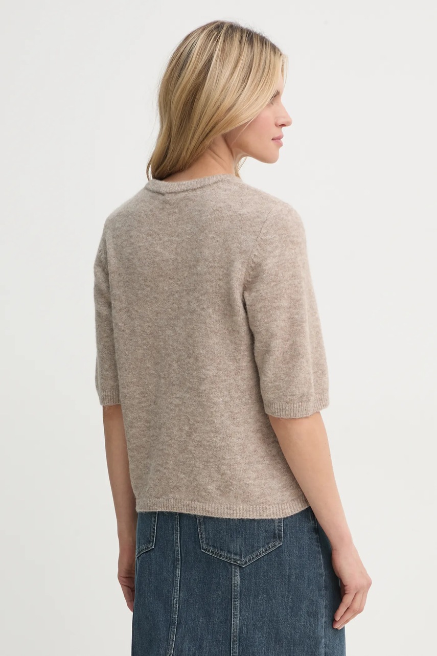 Πουλόβερ Gestuz χρώμα: μπεζ, 10909815 φωτογραφία