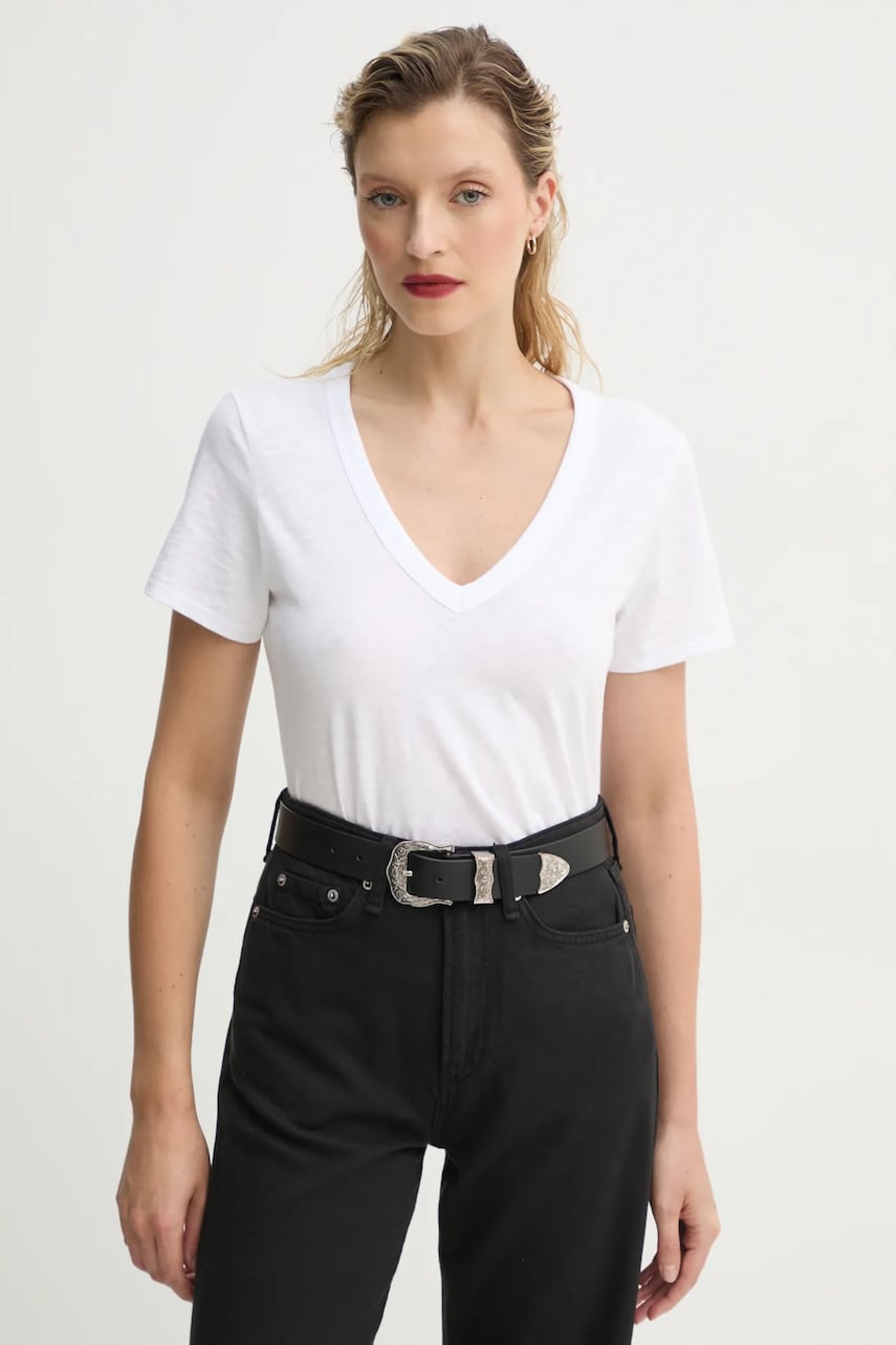 Rag & Bone tricou din bumbac femei, culoarea alb, W272C34CH