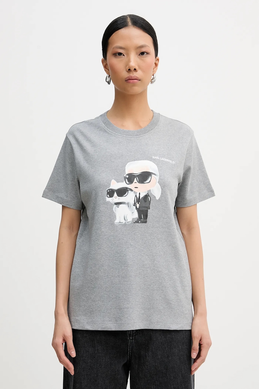Karl Lagerfeld tricou din bumbac IKON A3W17077