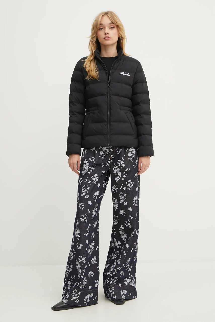 Хлопковая футболка Karl Lagerfeld цвет чёрный A3W17085