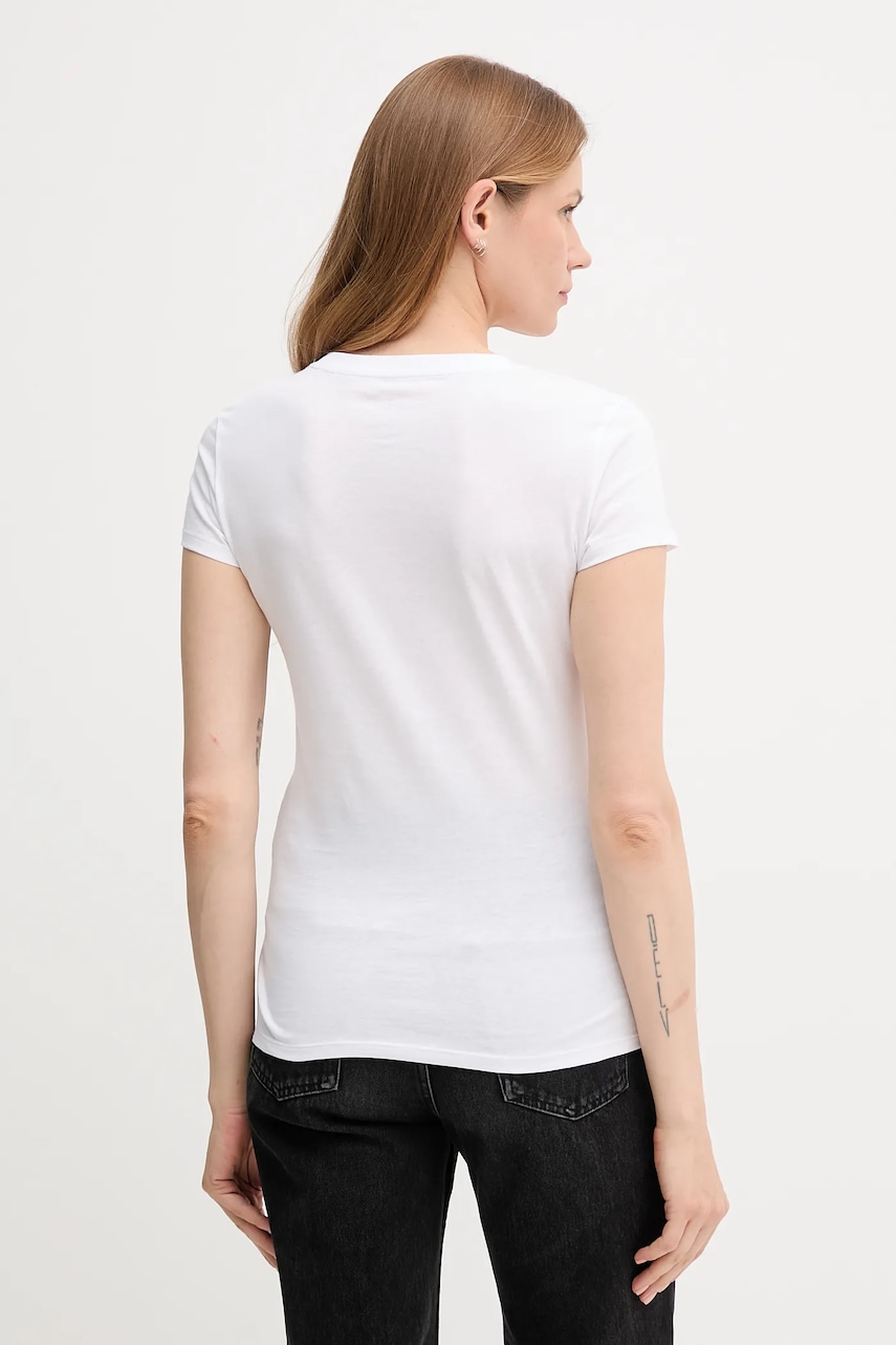 Хлопковая футболка Armani Exchange цвет белый XW001455 AF10356 Хлопковая футболка Armani Exchange цвет белый XW001455 AF10356