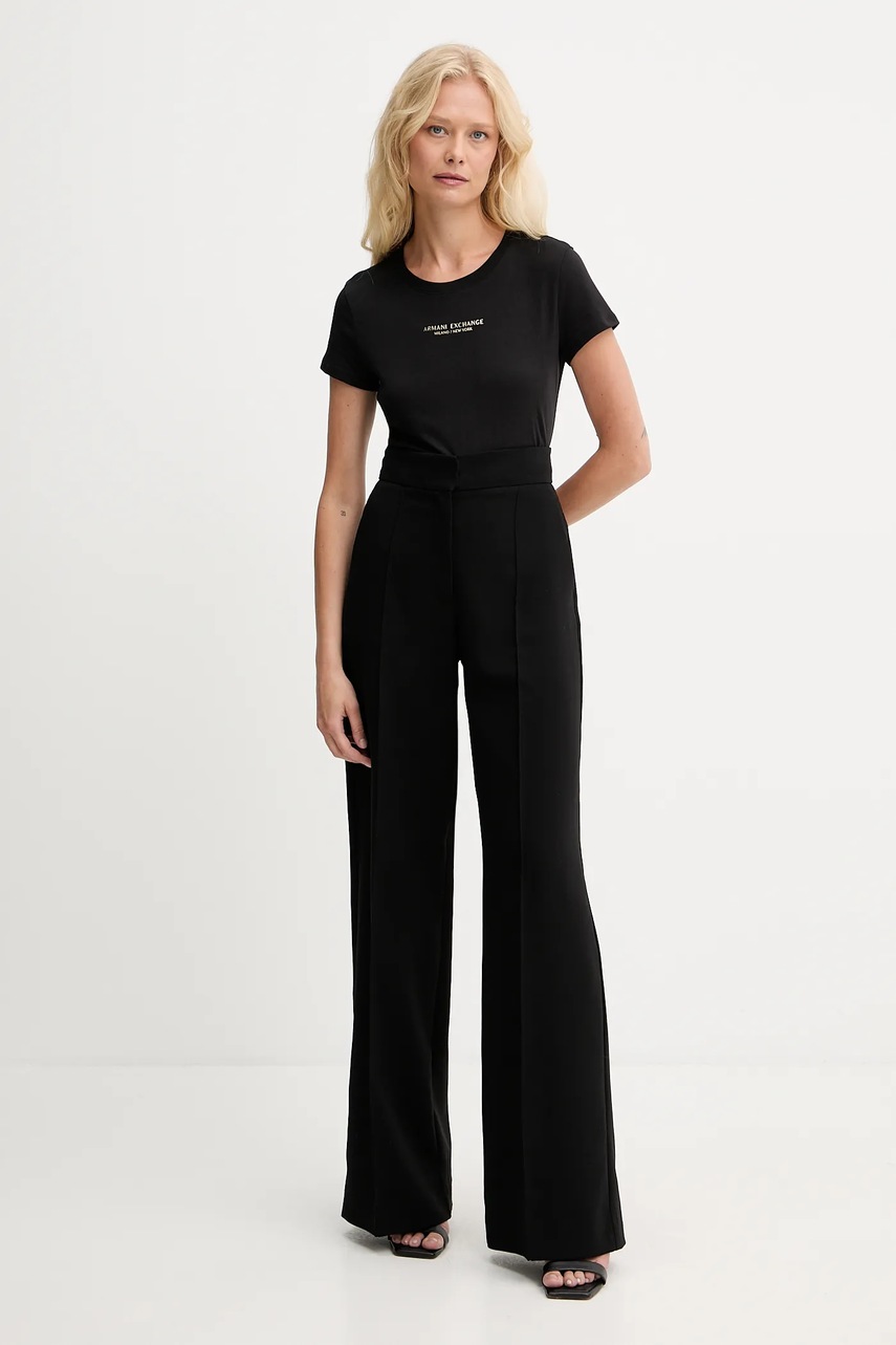 Хлопковая футболка Armani Exchange цвет чёрный XW001455 AF10356 Хлопковая футболка Armani Exchange цвет чёрный XW001455 AF10356