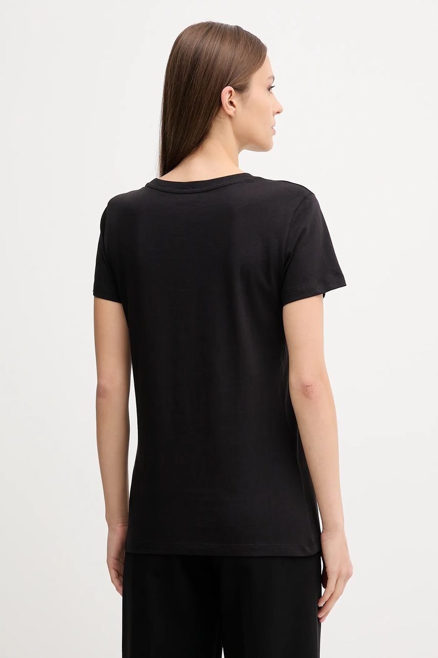 Хлопковая футболка Armani Exchange цвет чёрный XW001459 AF10356