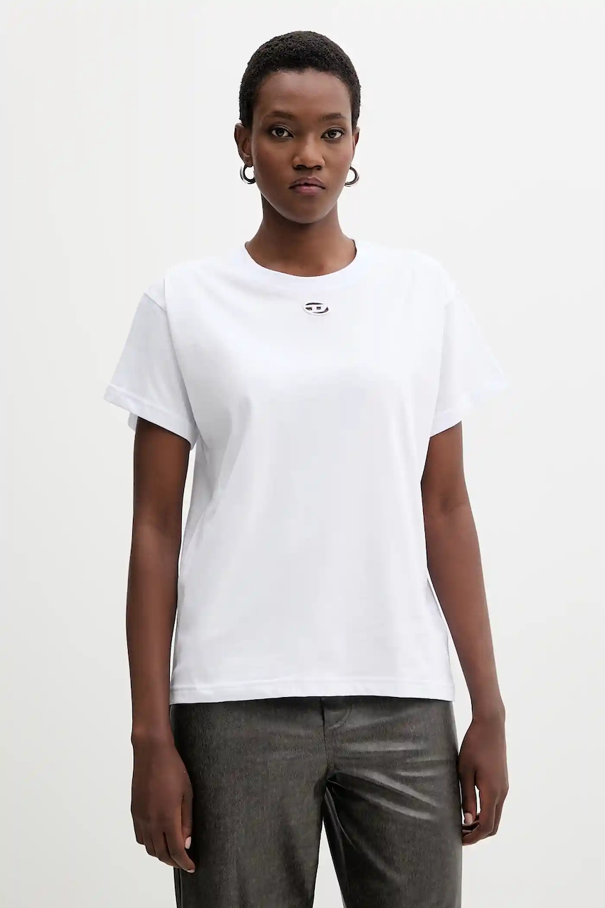 Diesel tricou T-MAREY culoarea alb, A17736.0NIAX