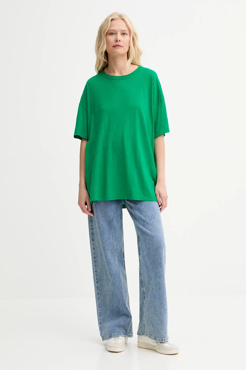 Футболка American Vintage цвет зелёный JAC02AV