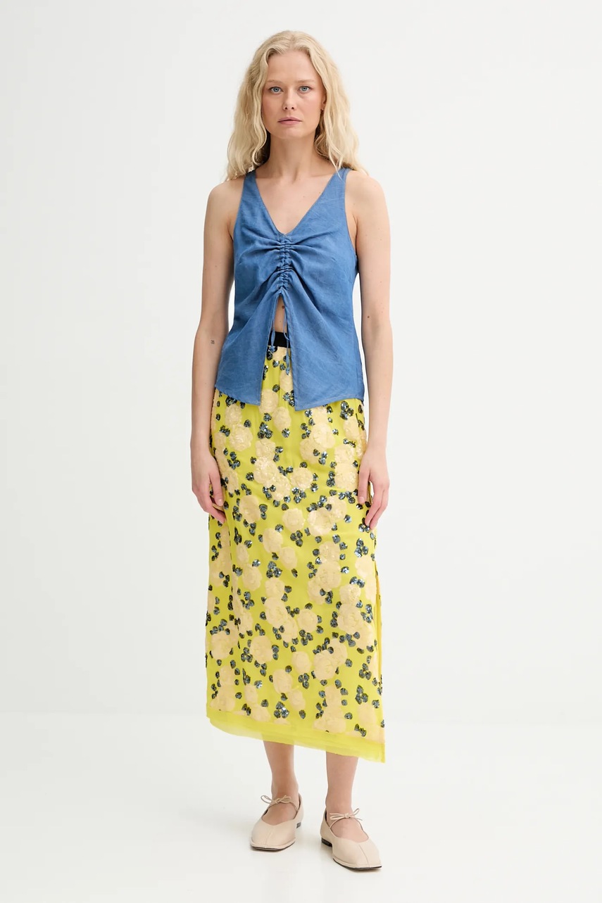 Хлопковая блузка Renewed creative upcycling однотонная Renewed INTU x Answear Хлопковая блузка Renewed creative upcycling однотонная Renewed INTU x Answear