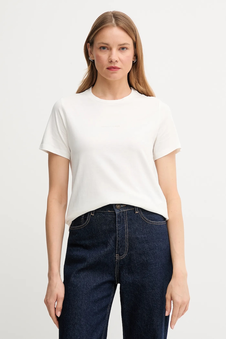 Marc O'Polo tricou din bumbac culoarea bej, 5000006276