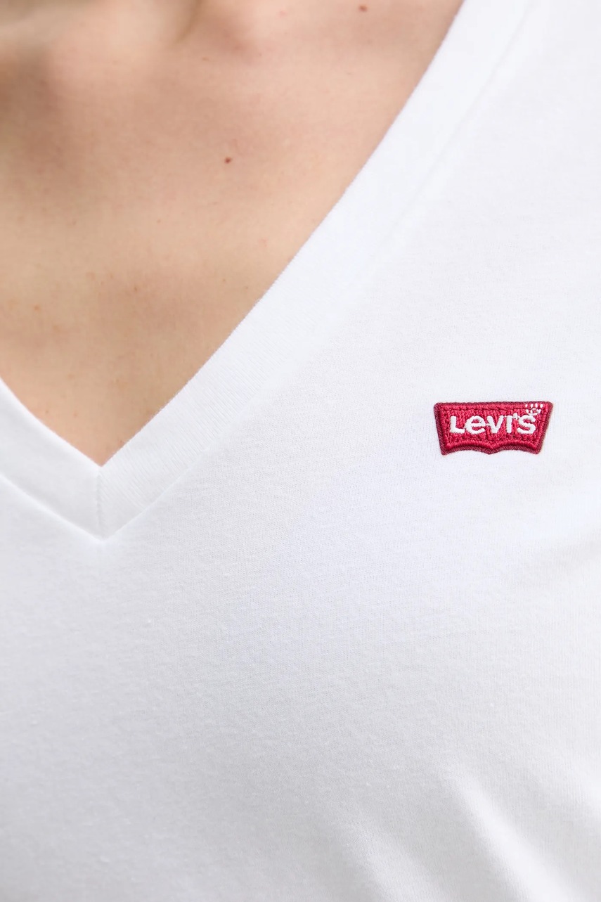 Bavlněné tričko Levi's PERFECT VNECK 2-pack (obrázek 9)