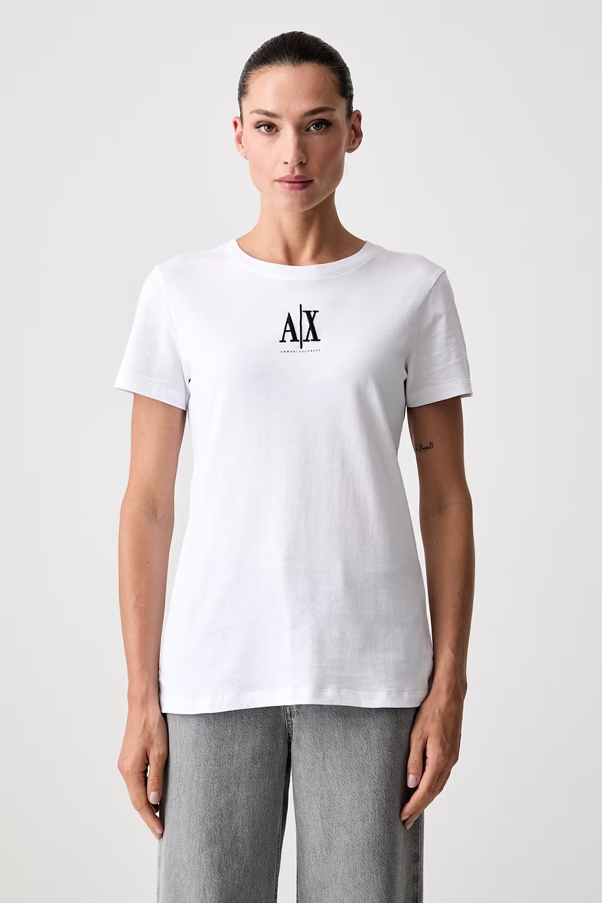 Armani Exchange  majica za žene od pamuka