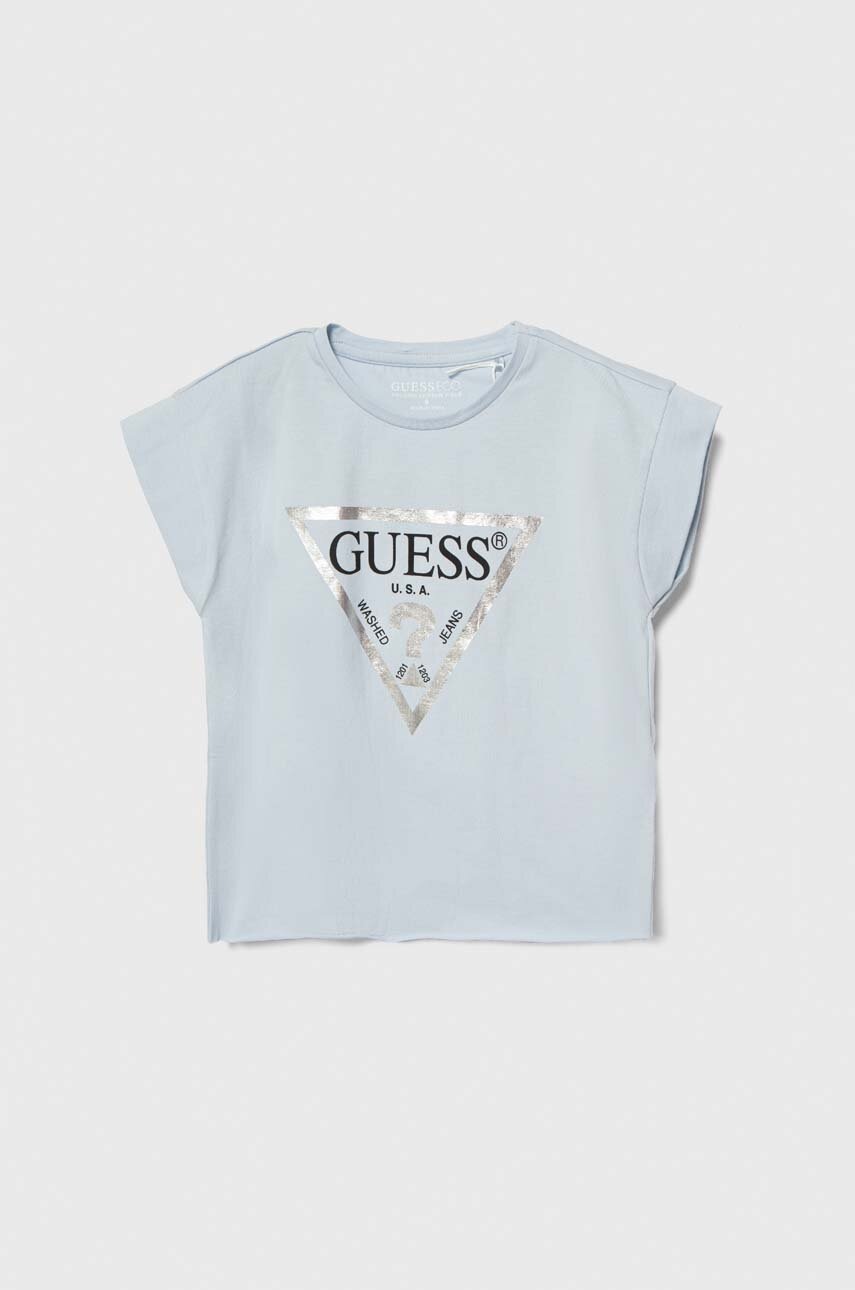 

Детска тениска Guess в синьо, Син