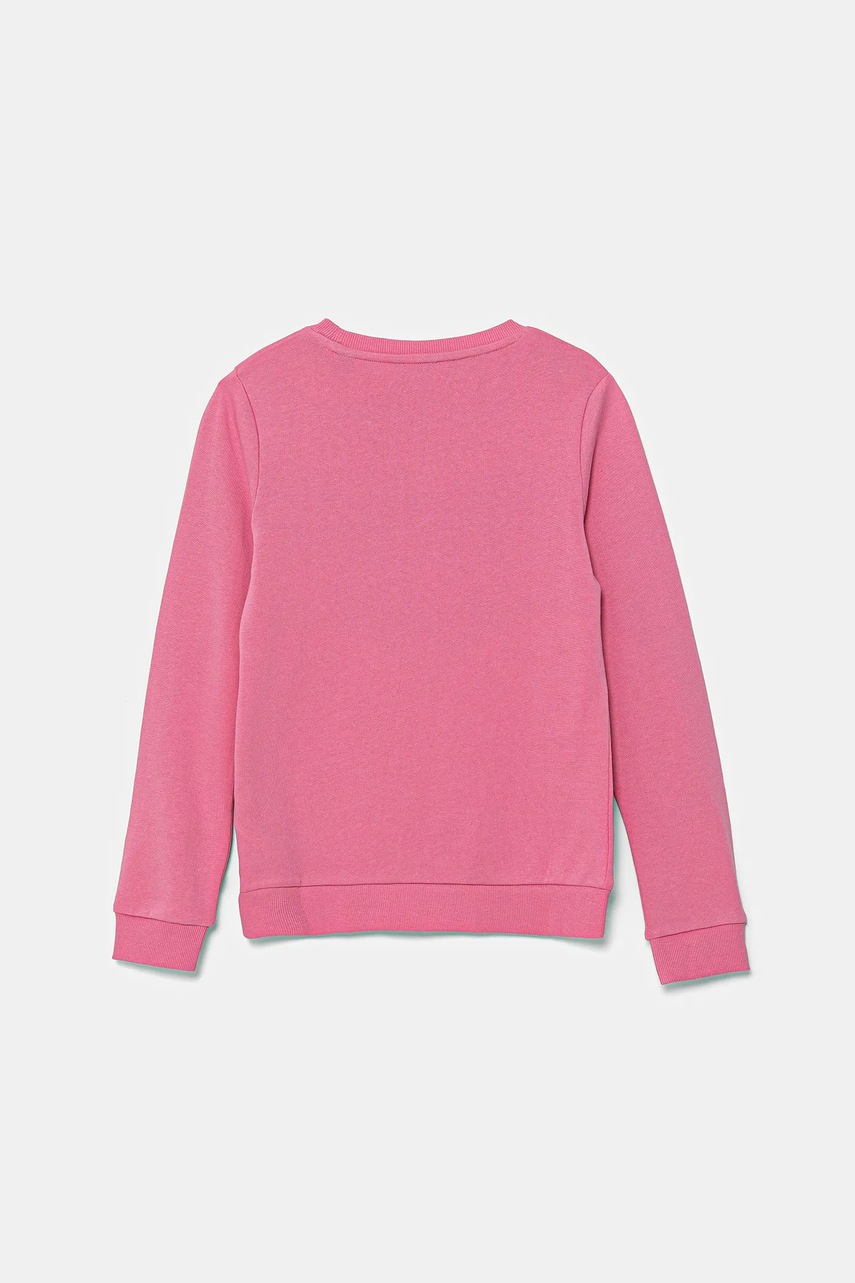 Детская хлопковая кофта Guess цвет розовый с принтом J74Q10 KAUG0