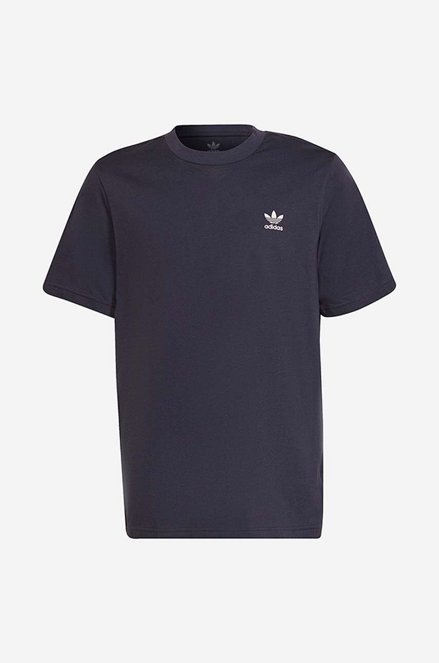 

Детская хлопковая футболка adidas Originals цвет синий однотонная