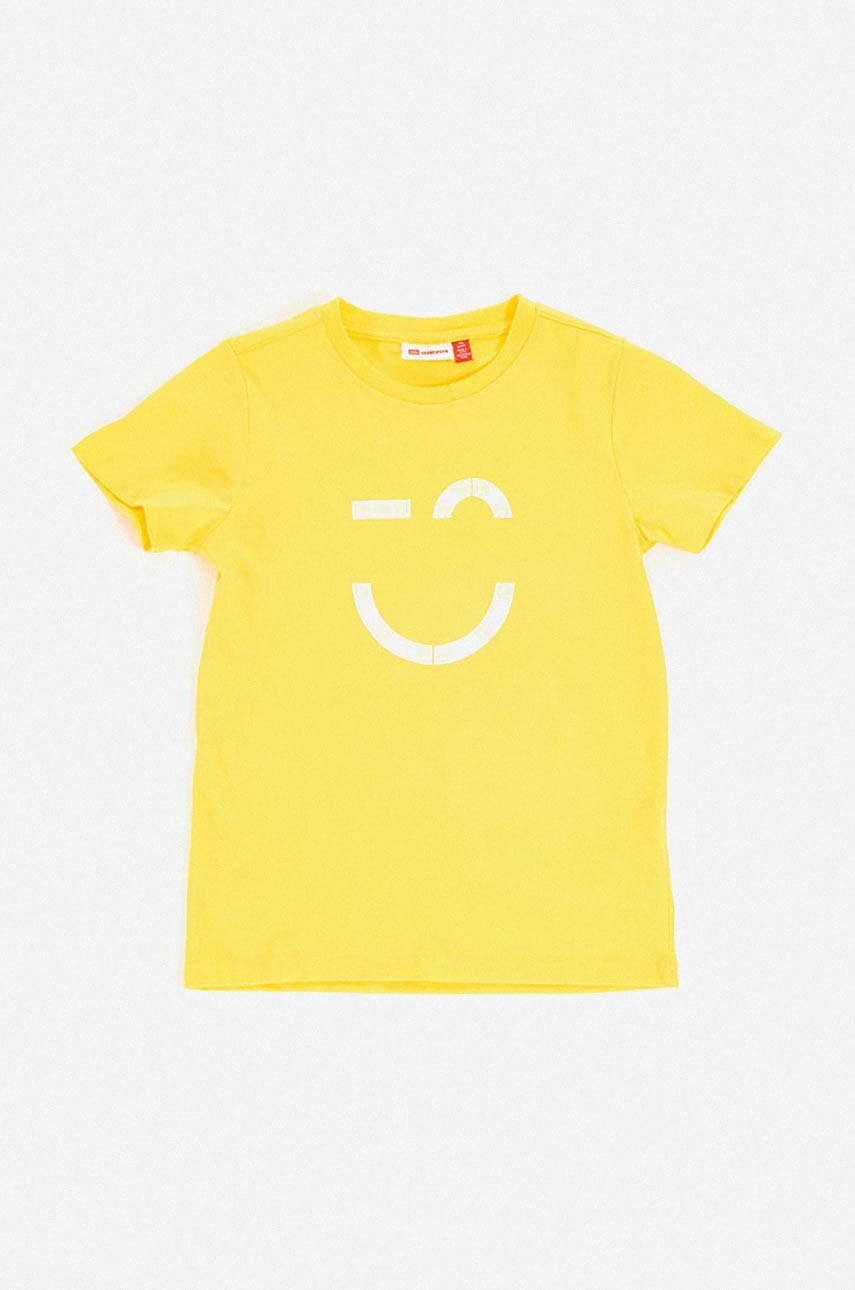 Детская футболка Lego цвет жёлтый с принтом SS 11010433 100 в Ивано-Франковске Детская футболка Lego цвет жёлтый с принтом SS 11010433 100 в Ивано-Франковске