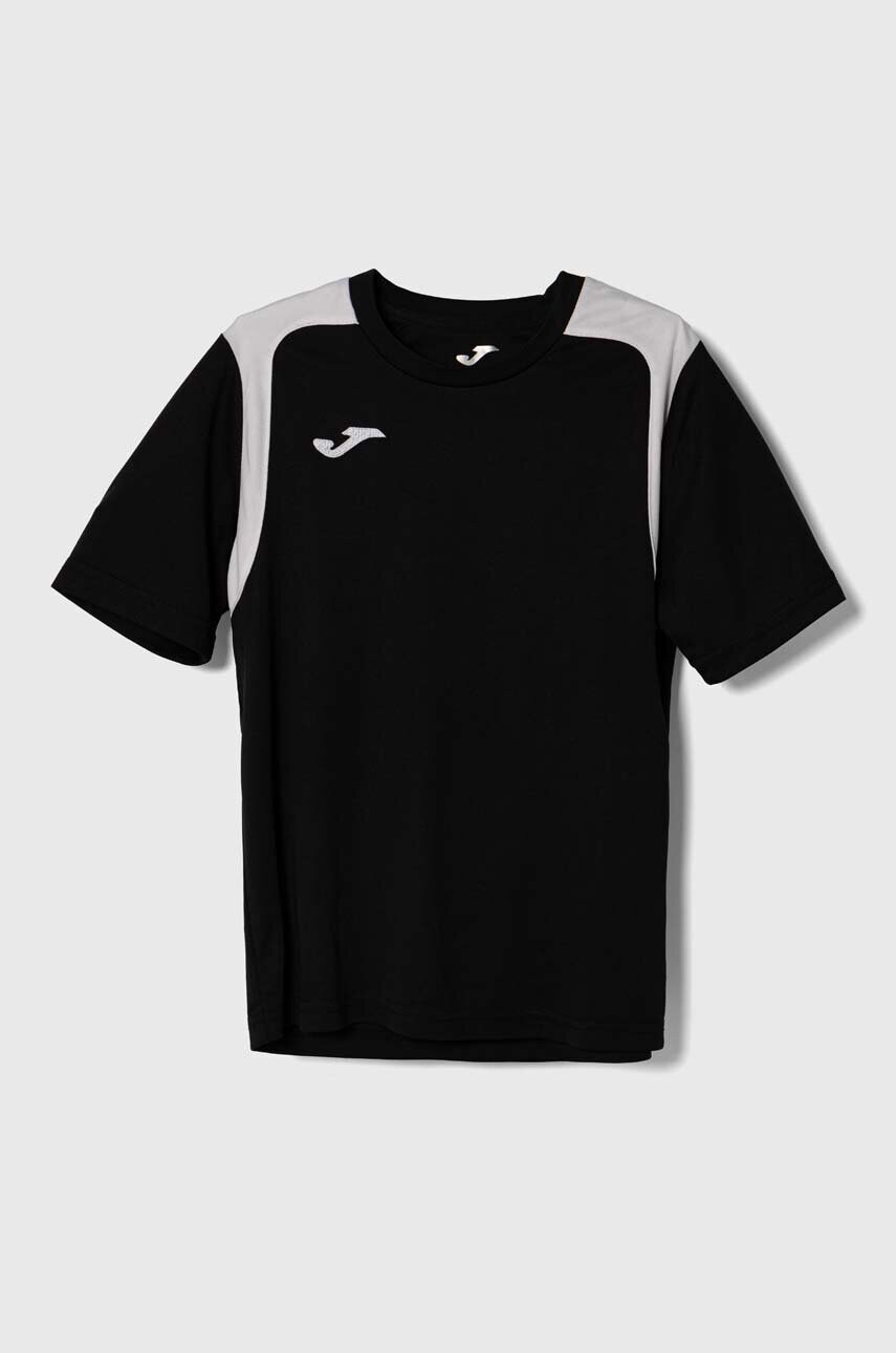 Champion tricou copii culoarea negru, modelator