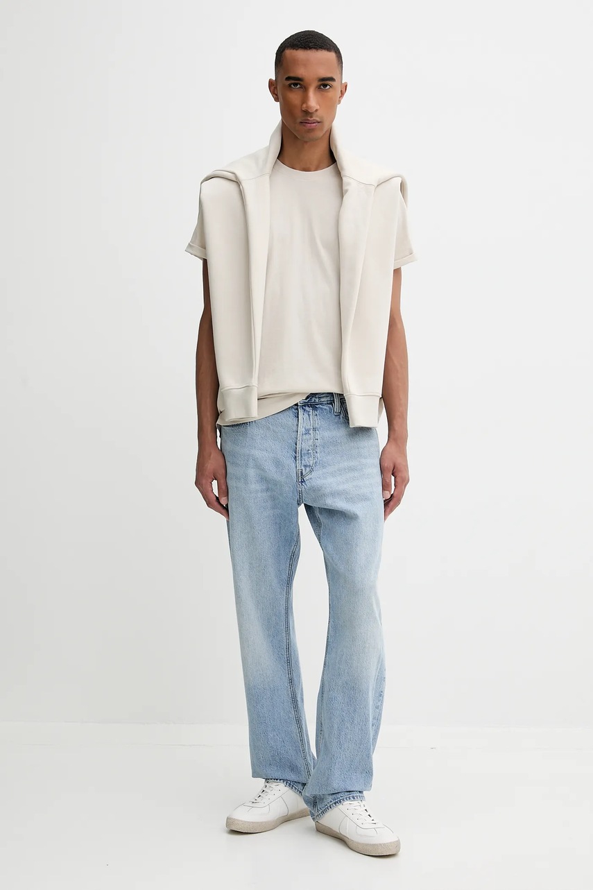 Хлопковая футболка G-Star Raw цвет белый однотонная D16396-B353