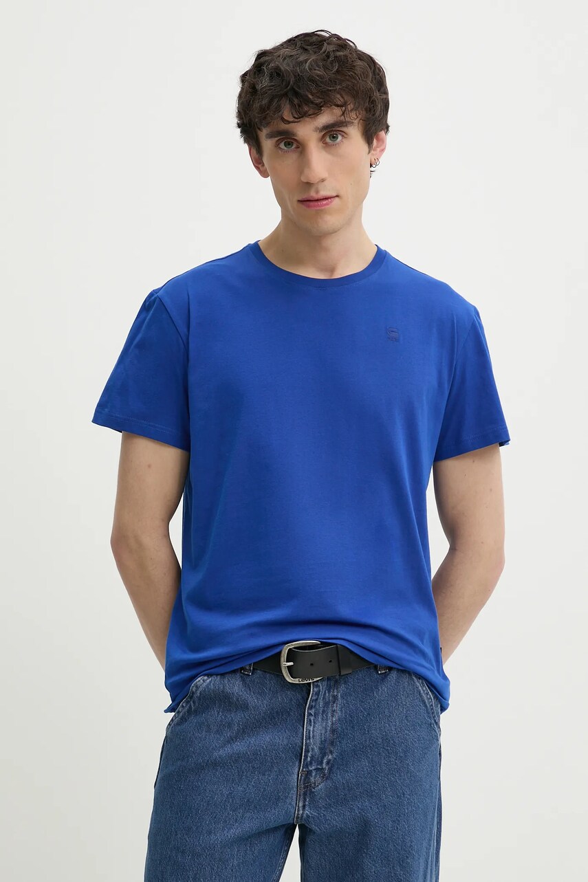 G-Star tricou din bumbac bărbați, uni, D16411-336