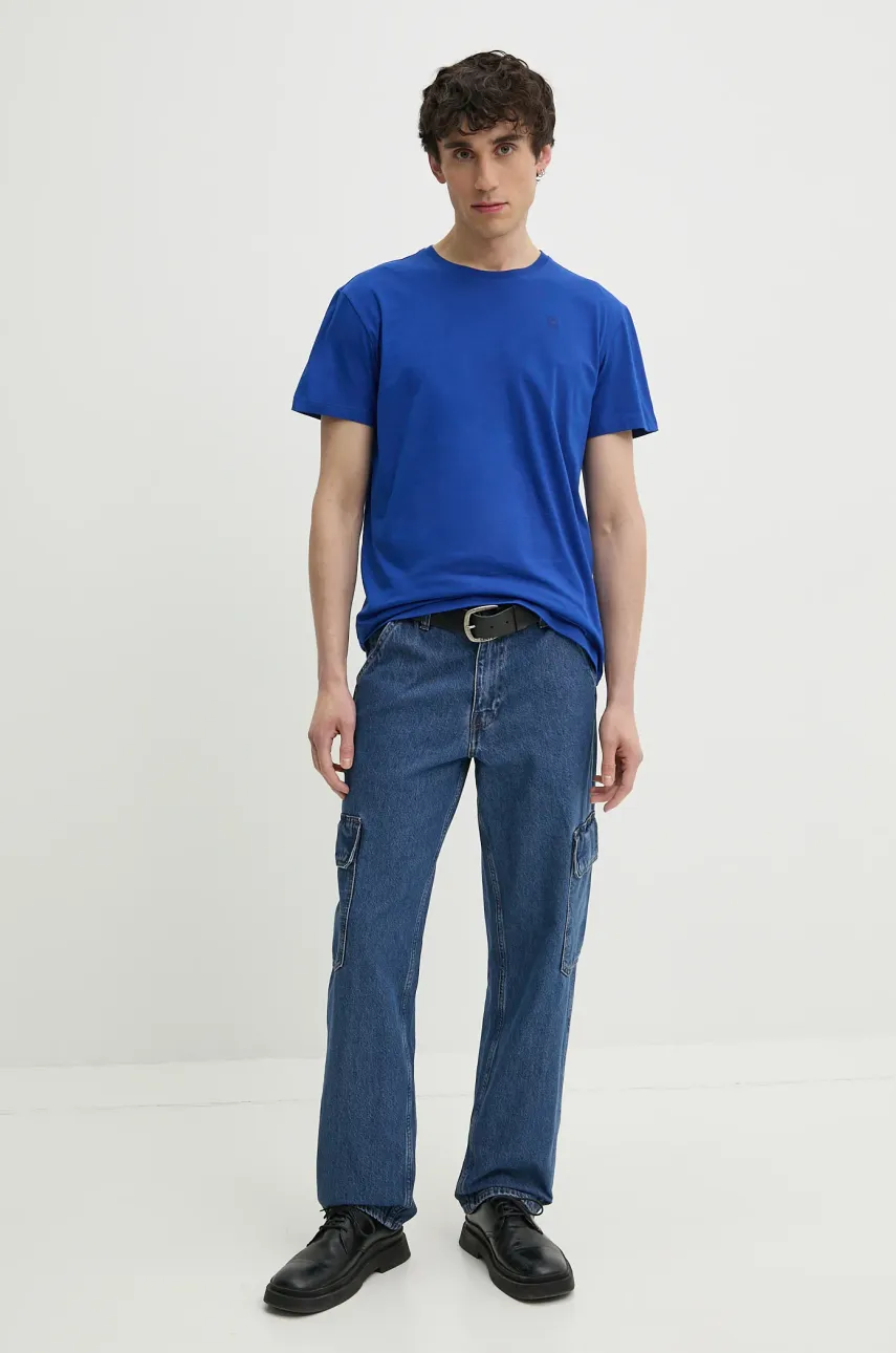 Хлопковая футболка G-Star Raw мужская однотонная D16411-336 Хлопковая футболка G-Star Raw мужская однотонная D16411-336