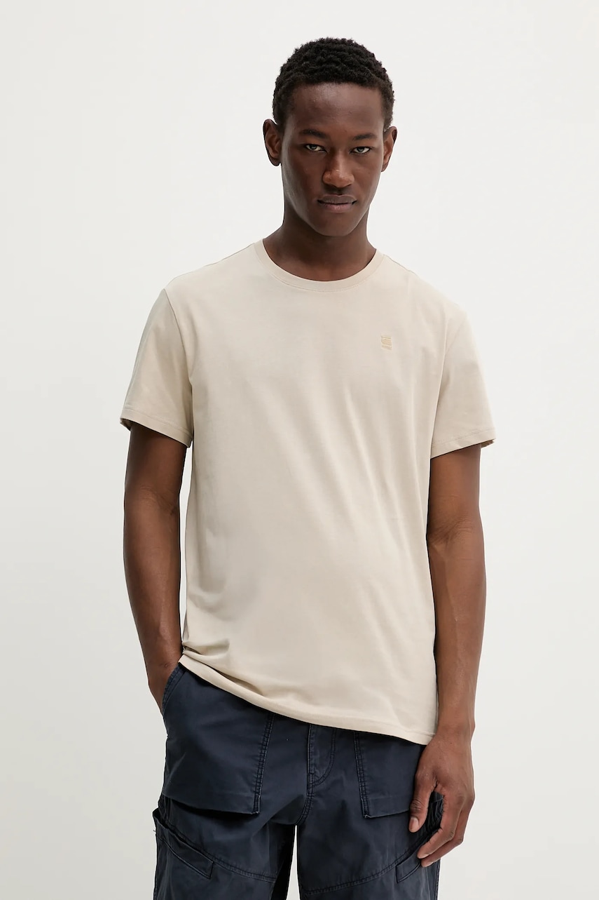 G-Star tricou din bumbac uni, D16411-336