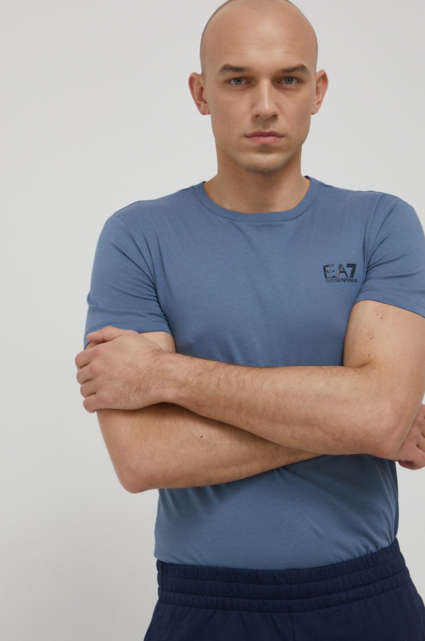 Ea7 emporio armani tricou din bumbac cu imprimeu