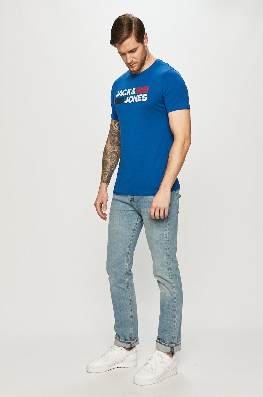 

Хлопковая футболка Jack & Jones с принтом