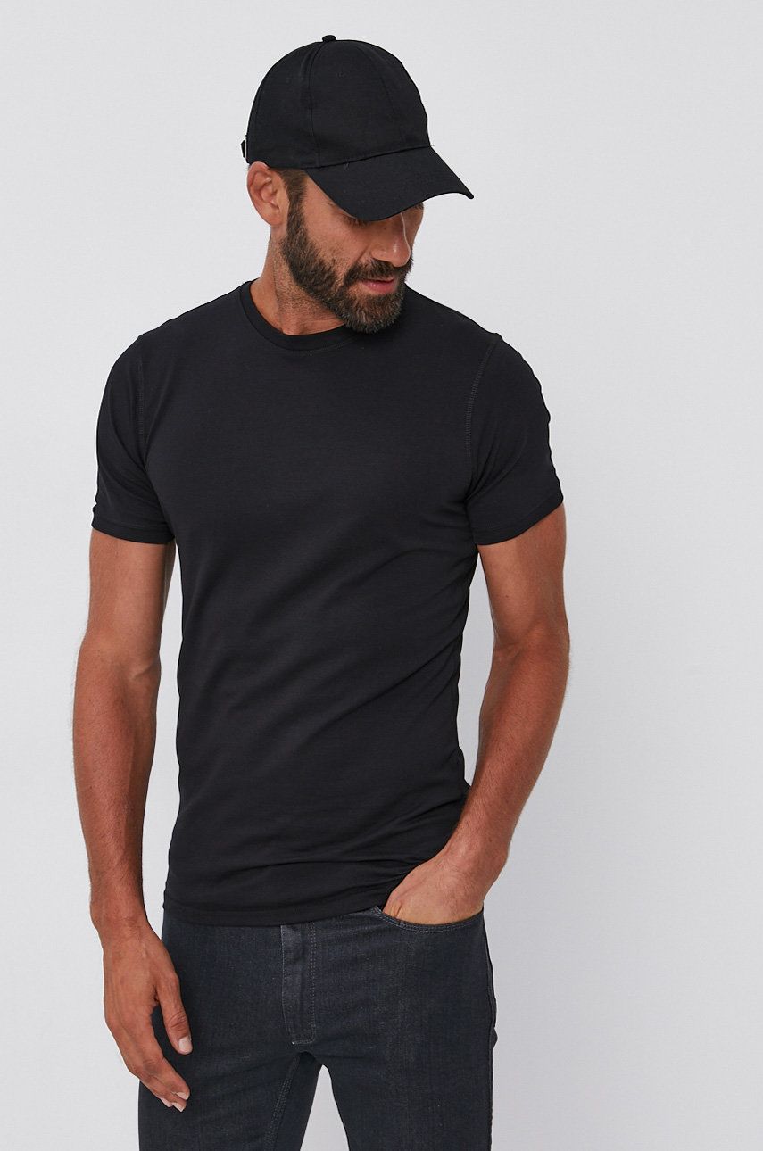 Tiger Of Sweden T-shirt (2-pack) męski kolor czarny gładki