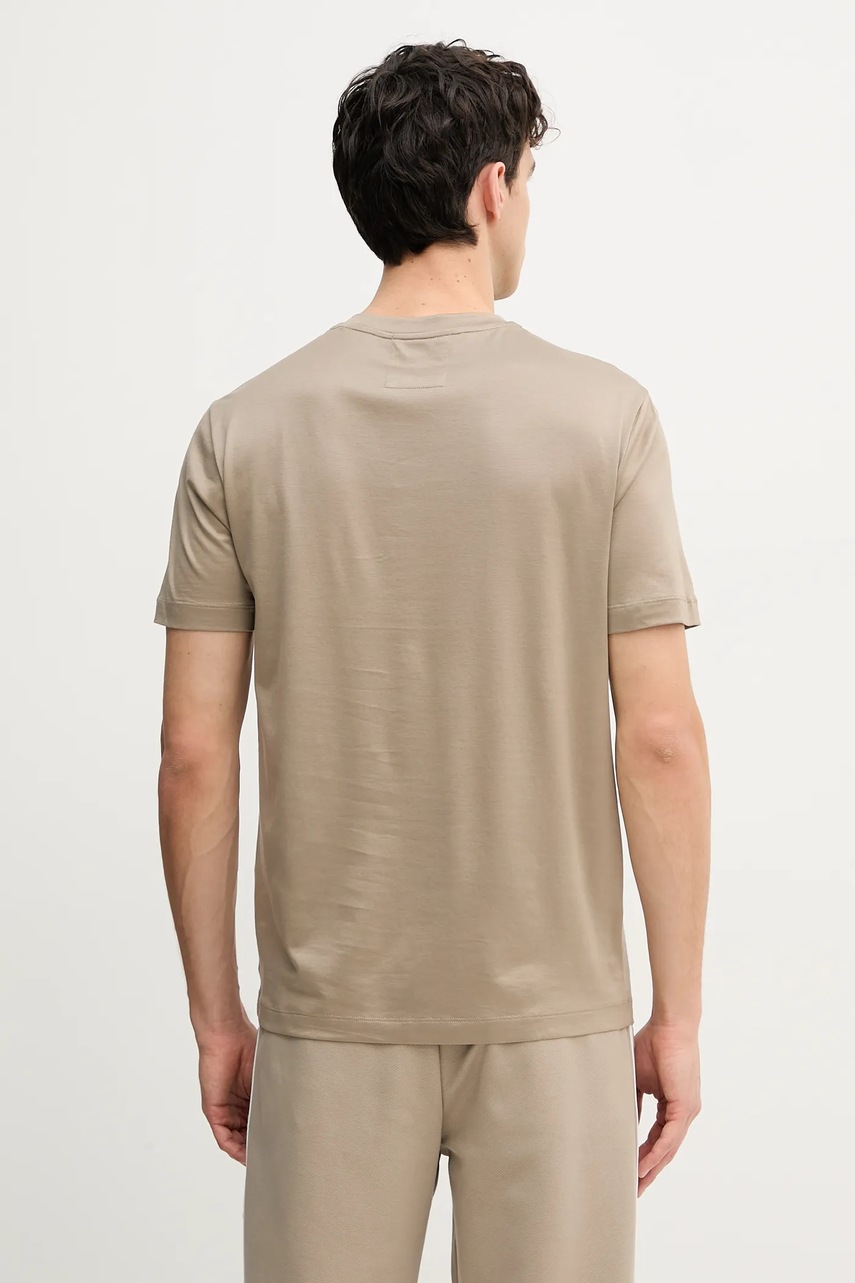 Emporio Armani t-shirt sárga, férfi, sima termék 2. képe