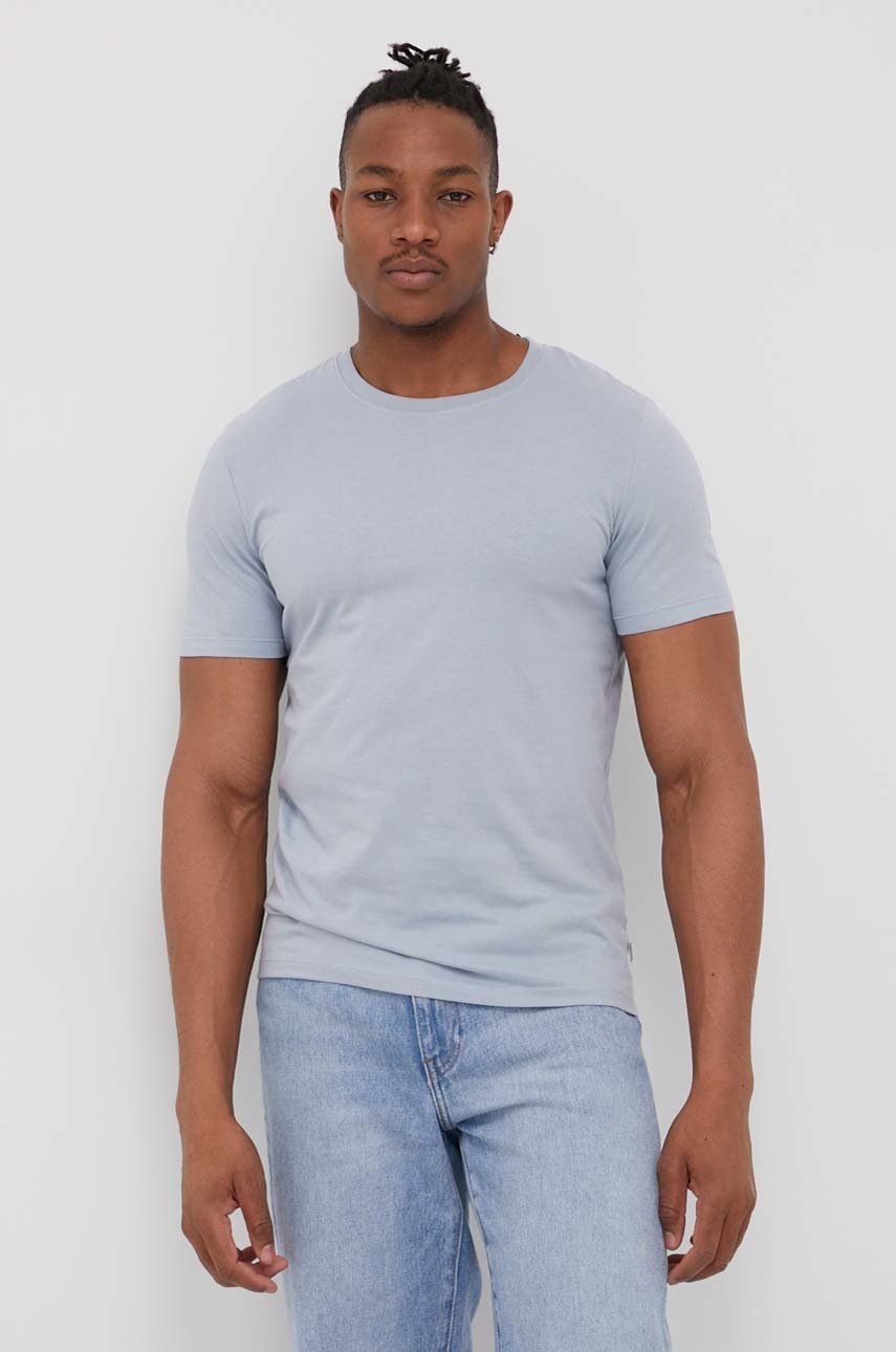 

Бавовняна футболка Jack & Jones однотонний