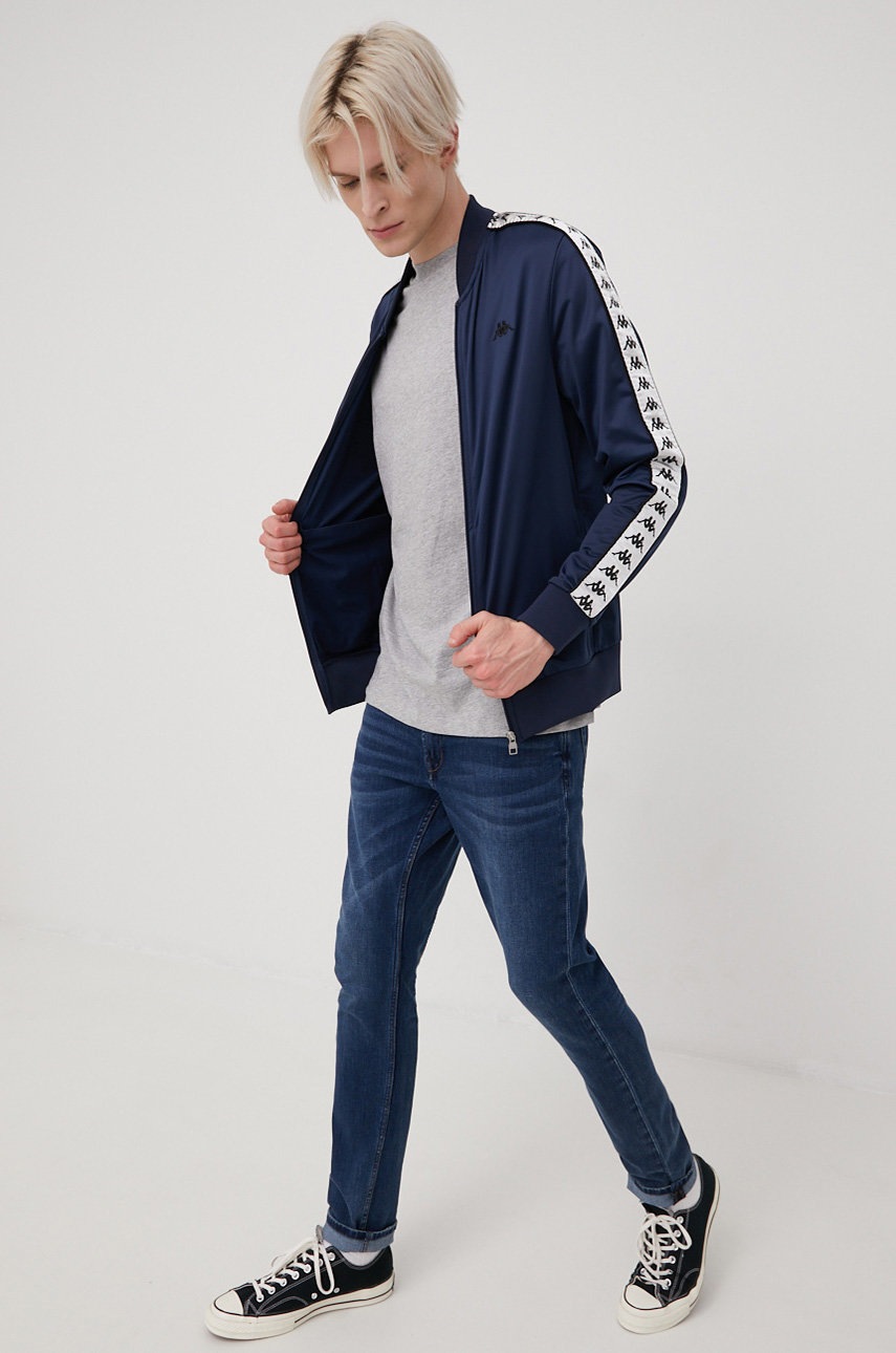 

Футболка Jack & Jones мужской цвет серый однотонный