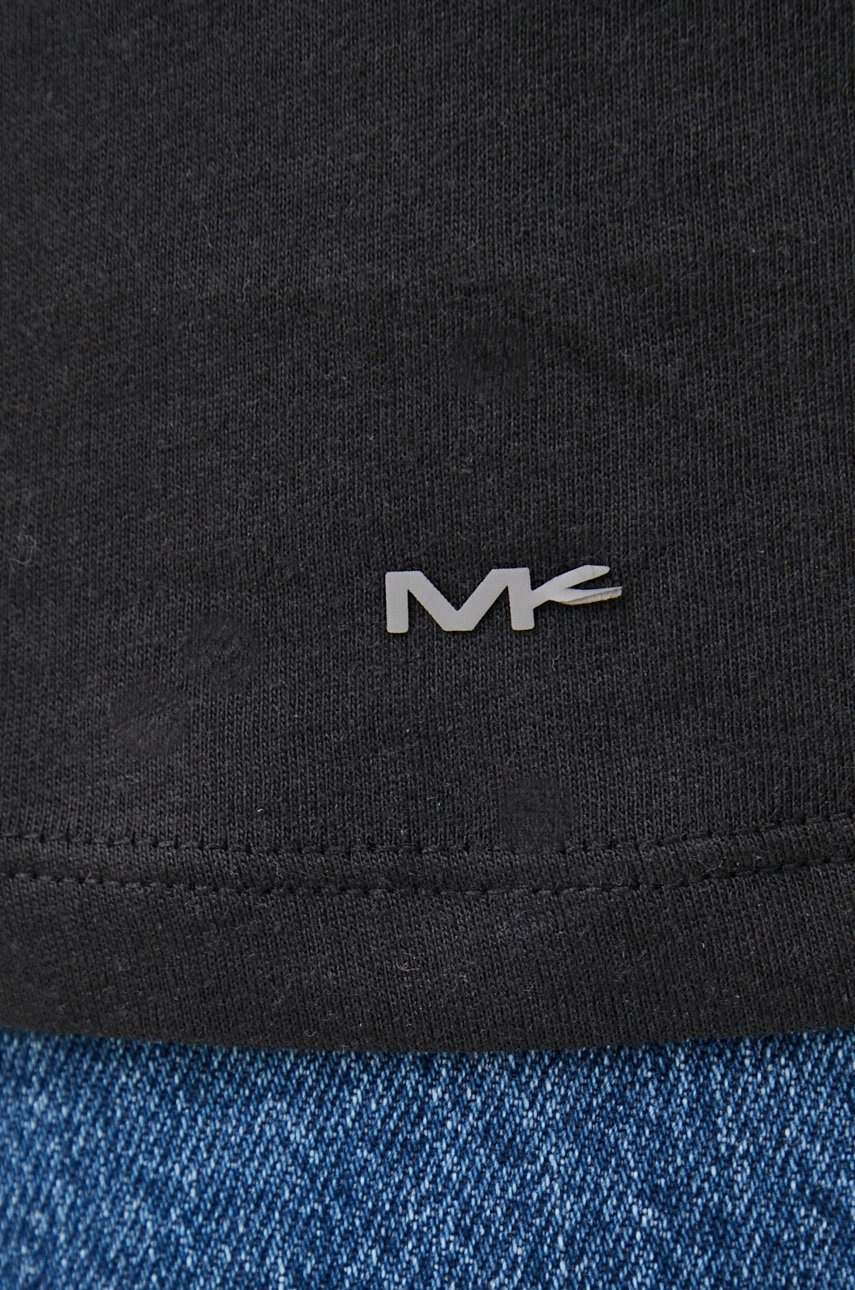 Βαμβακερό μπλουζάκι Michael Kors χρώμα: μαύρο BR2V001023 φωτογραφία