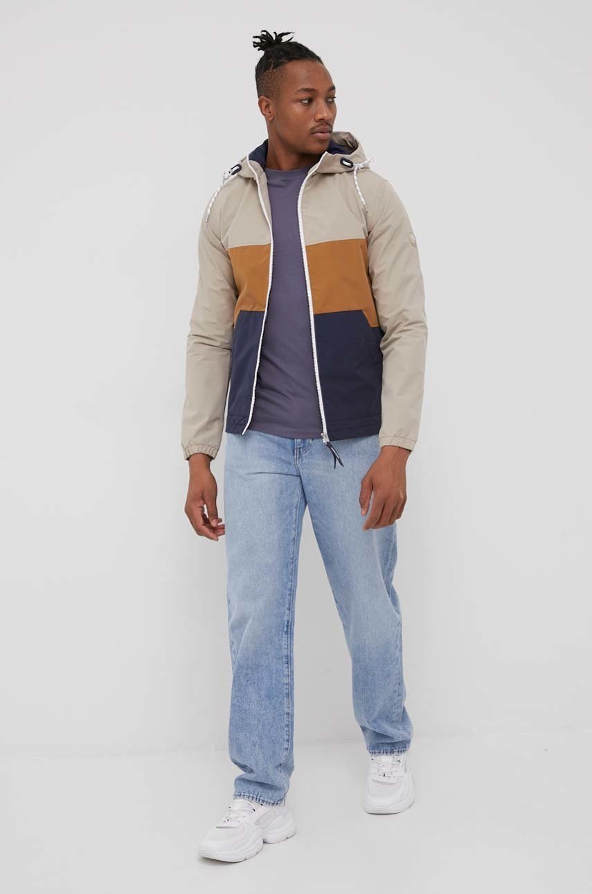 

Хлопковая футболка Jack & Jones однотонный