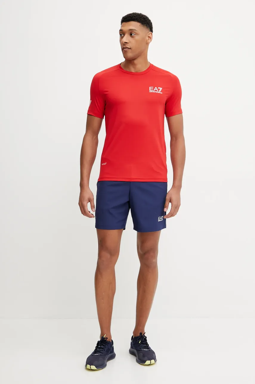 Футболка EA7 Emporio Armani мужской цвет чёрный однотонный Футболка EA7 Emporio Armani мужской цвет чёрный однотонный