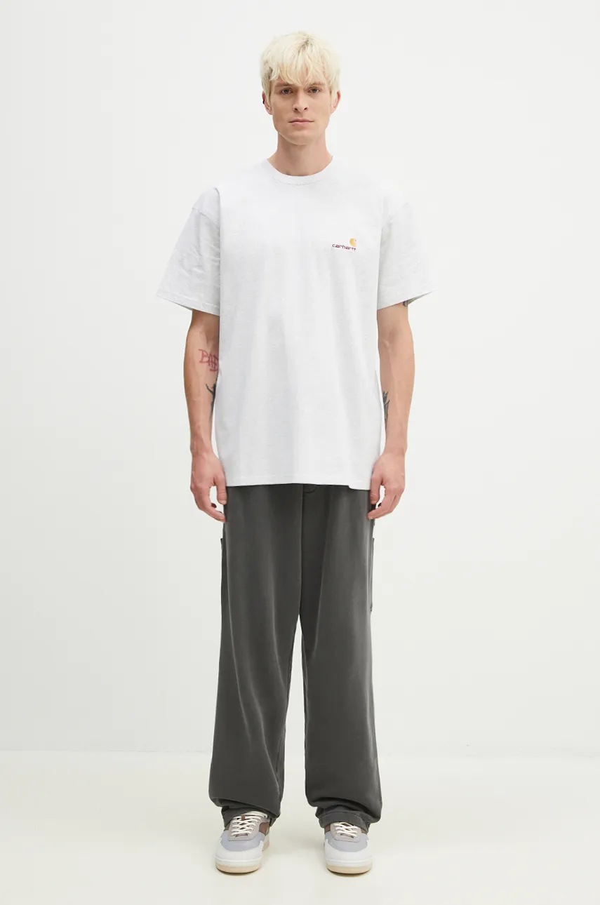 Carhartt WIP t-shirt bawełniany S/S American Script (zdjęcie 4)