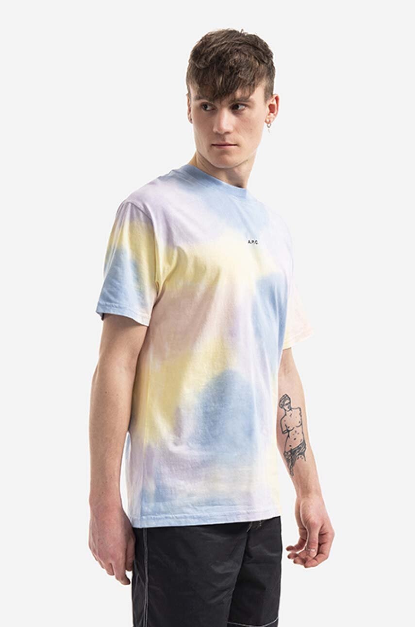 A.P.C. tricou din bumbac Adrien cu model COEWN.H26081-MULTICOLOR