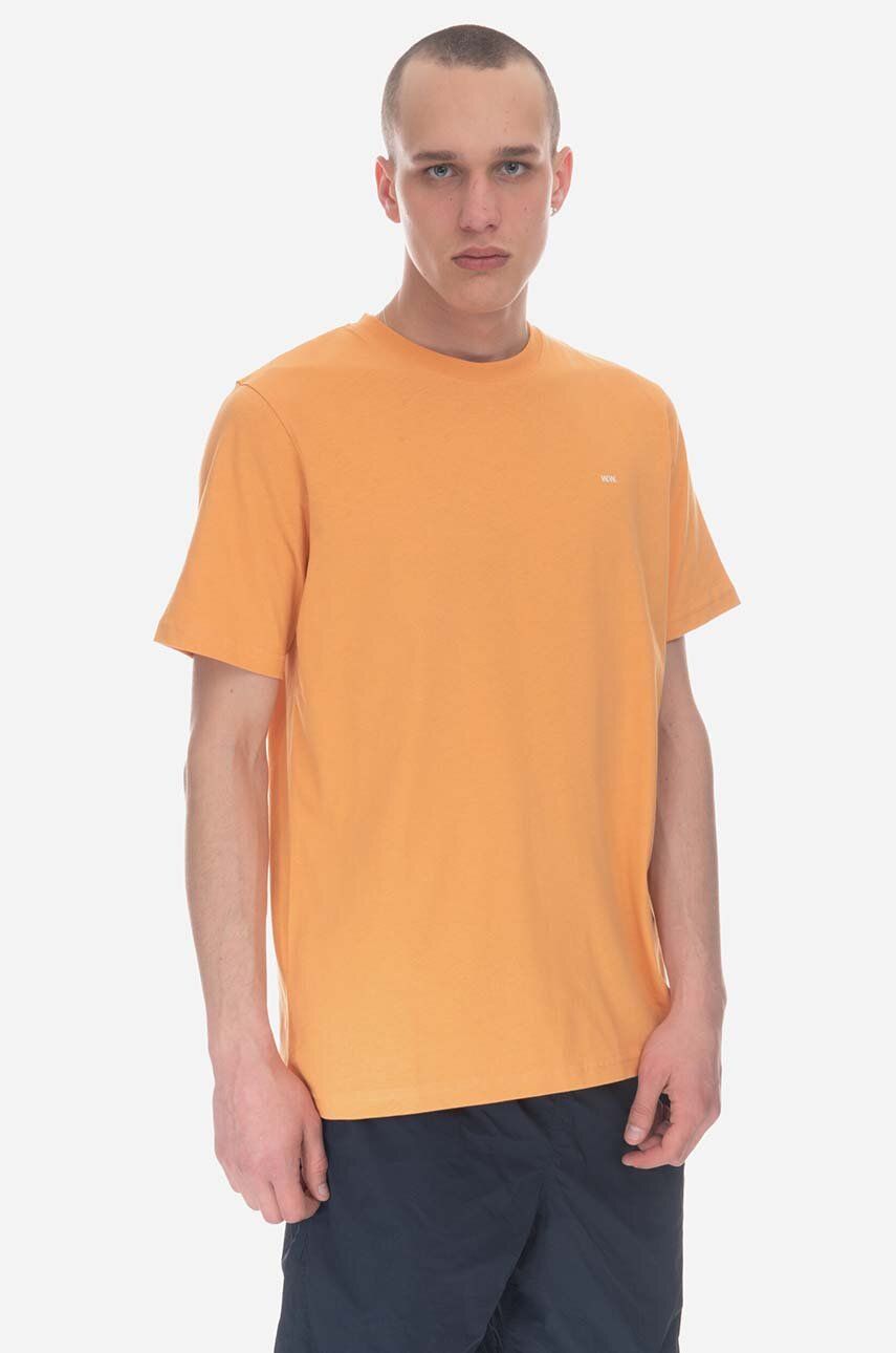 Levně Bavlněné tričko Wood Wood oranžová barva, 12315700.2491-ABRICOT
