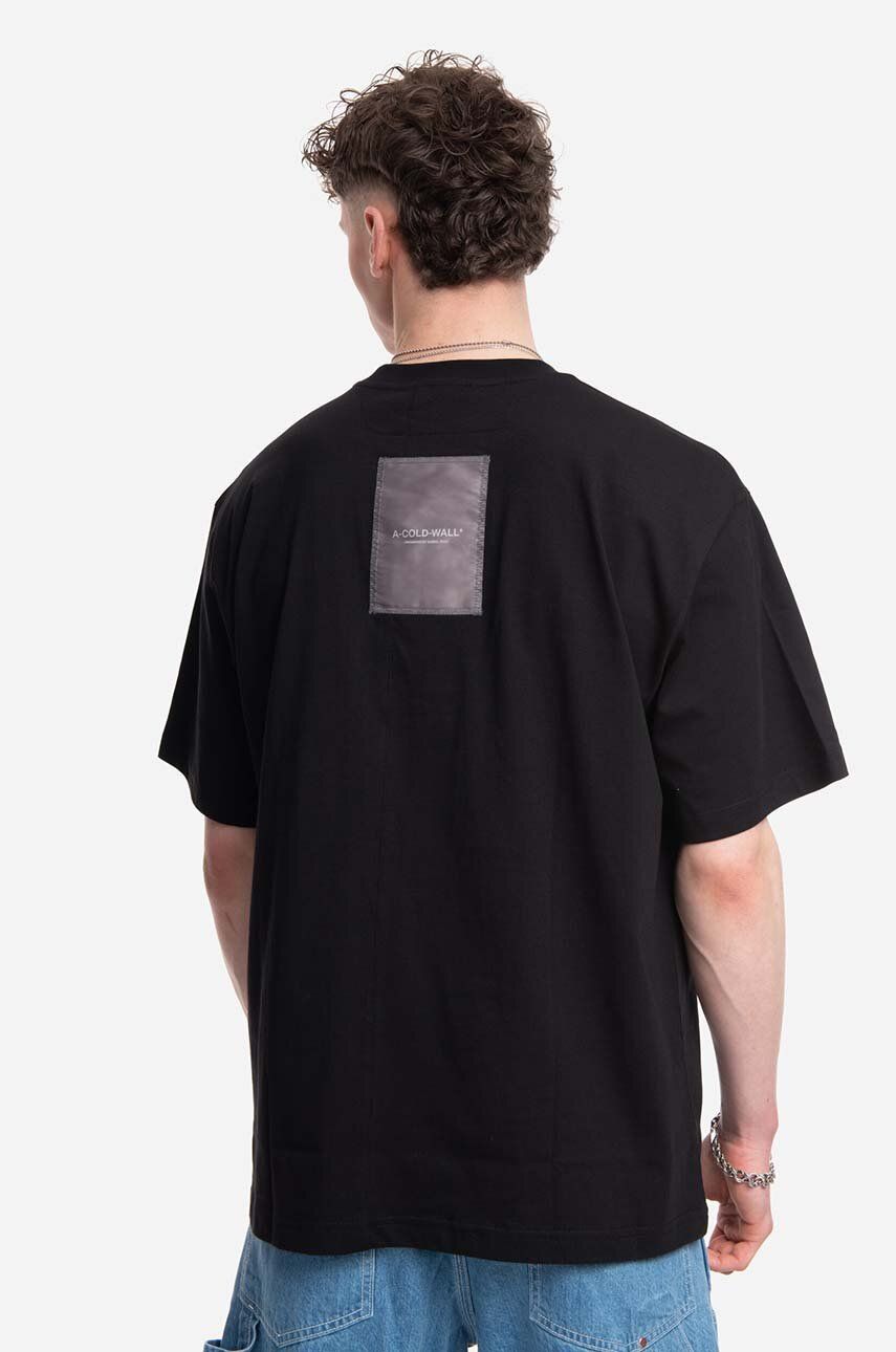 A-COLD-WALL* tricou din bumbac Utilty culoarea negru, uni ACWMTS117-STONE