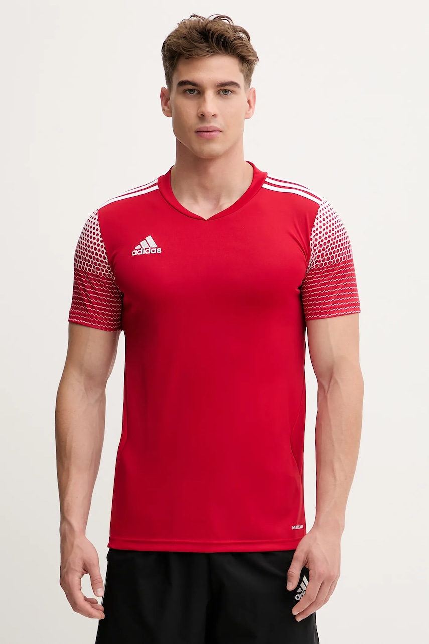 adidas tricou REGISTA 20 barbati, culoarea rosu, cu imprimeu FI4551-red