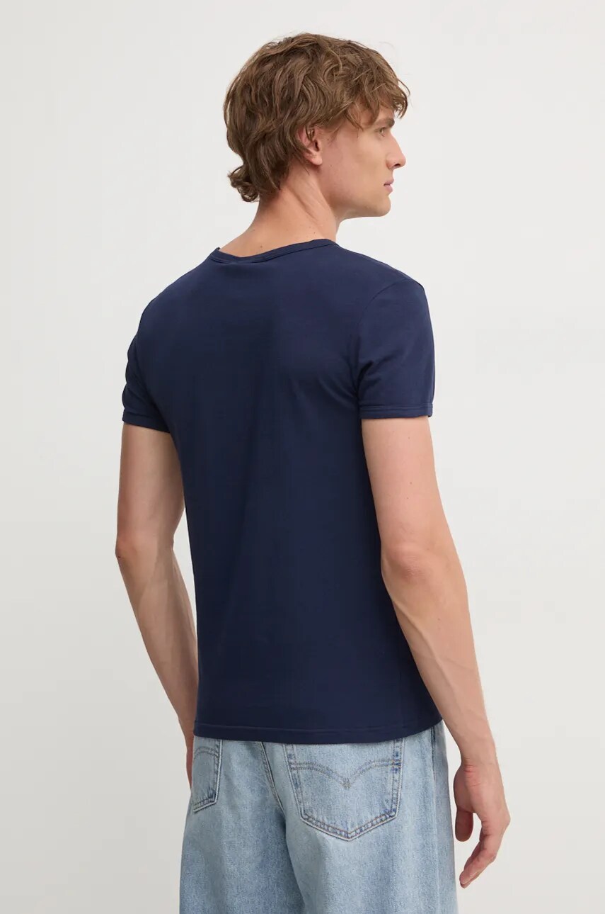 Versace t-shirt sötétkék, férfi, nyomott mintás, AUU01004 1A10011 termék 2. képe