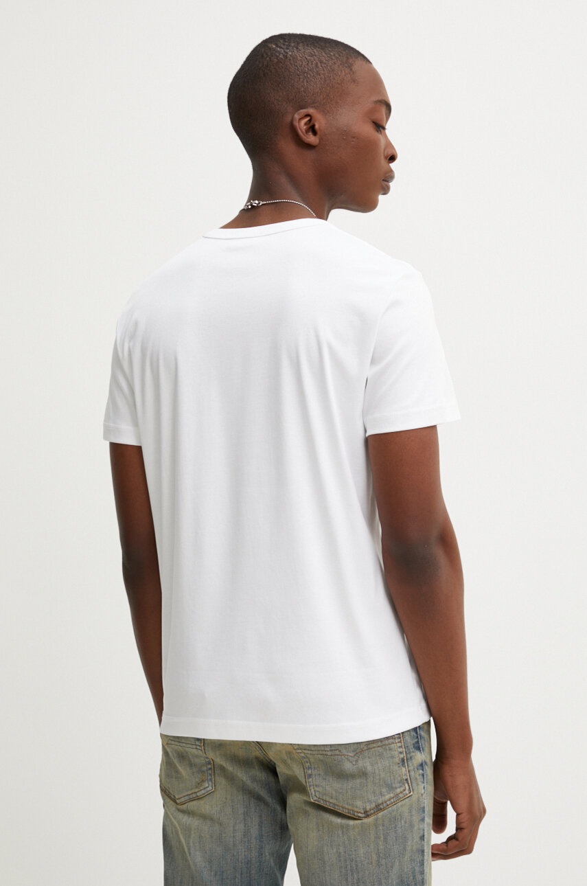 Βαμβακερό μπλουζάκι Diesel T-MIEGOR-K77 ανδρικό, χρώμα: άσπρο, A14819.0SKAF φωτογραφία