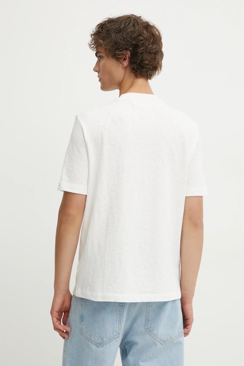 Βαμβακερό μπλουζάκι Marc O'Polo ανδρικό, χρώμα: μπεζ, B61223251098 φωτογραφία