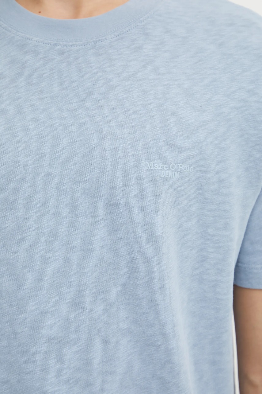 Βαμβακερό μπλουζάκι Marc O'Polo ανδρικό, χρώμα: μπλε, B61223251098 φωτογραφία