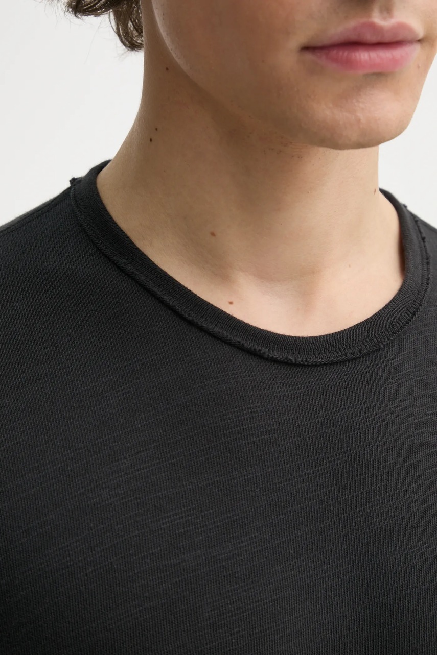 Βαμβακερό μπλουζάκι Rag & Bone ανδρικό, χρώμα: μαύρο, M000T096G φωτογραφία