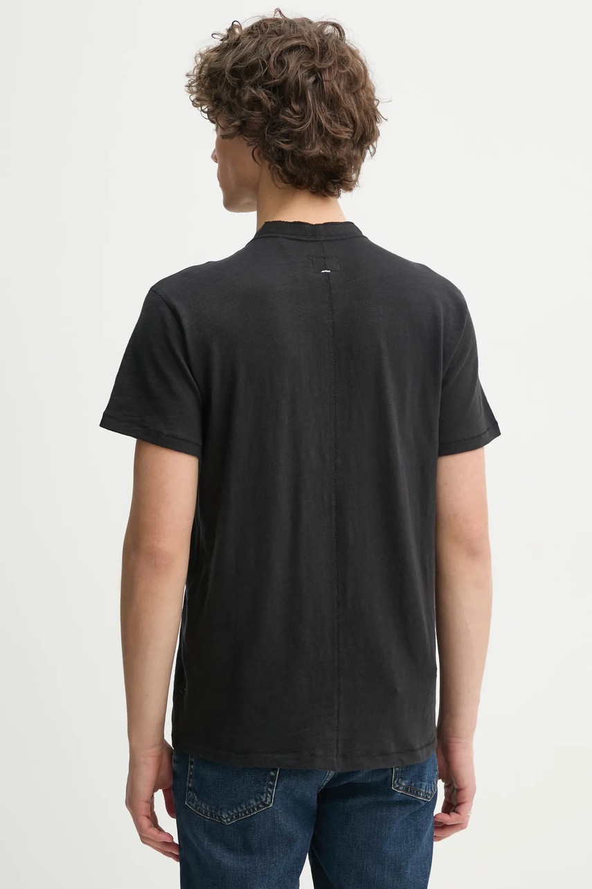 Βαμβακερό μπλουζάκι Rag & Bone ανδρικό, χρώμα: μαύρο, M000T906G φωτογραφία