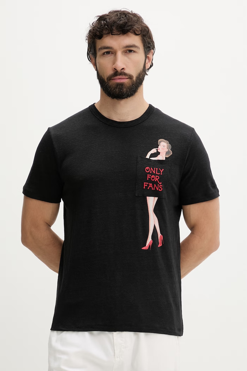 MC2 Saint Barth t-shirt Ανδρικό λινό