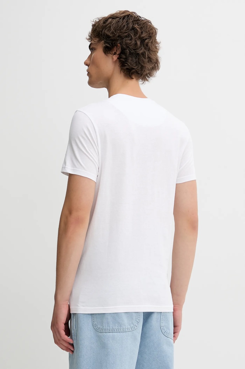 Βαμβακερό μπλουζάκι Von Dutch ανδρικό, χρώμα: άσπρο, VD.1.TRC.AARON φωτογραφία