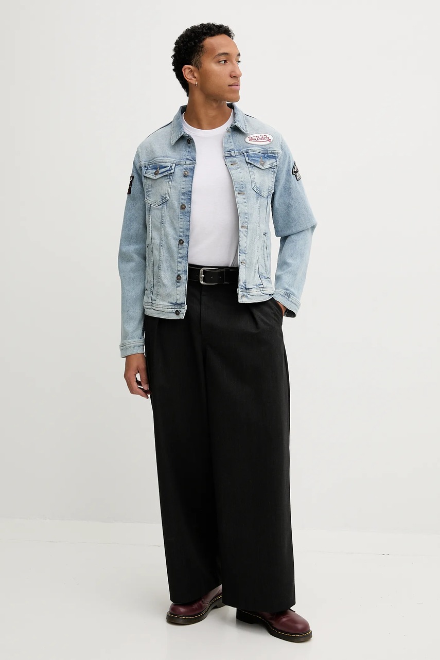 Βαμβακερό μπλουζάκι Von Dutch ανδρικό, χρώμα: άσπρο, VD.1.TSC.EYE φωτογραφία