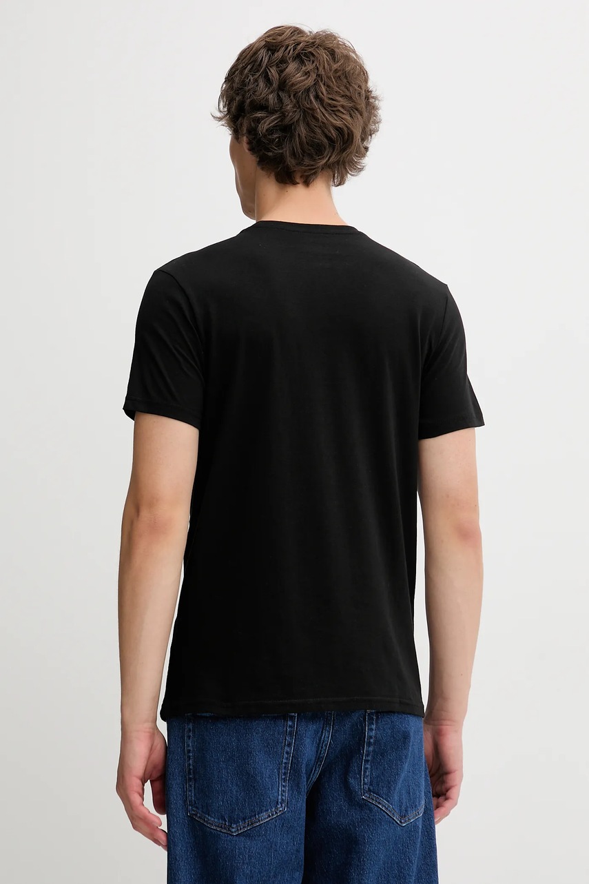 Βαμβακερό μπλουζάκι Von Dutch ανδρικό, χρώμα: μαύρο, VD.1.TSC.FIRST φωτογραφία