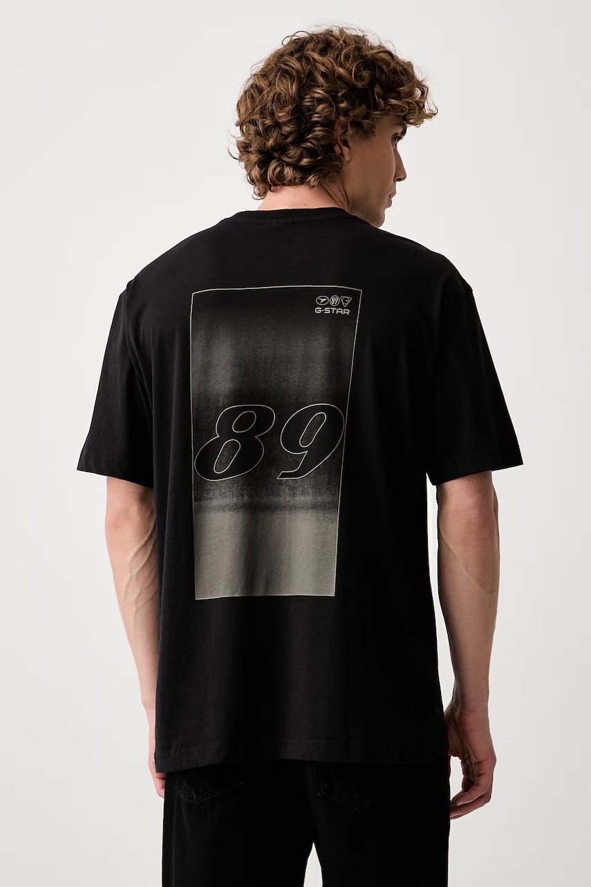 G-Star T-shirt męski bawełniany Back gr relaxed r t