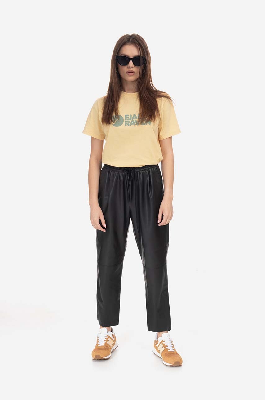 Μπλουζάκι Fjallraven NHL Pittsburgh Penguins Fjallraven Logo Tee χρώμα: κίτρινο H-MVPSP15WBP-QL F87146 φωτογραφία