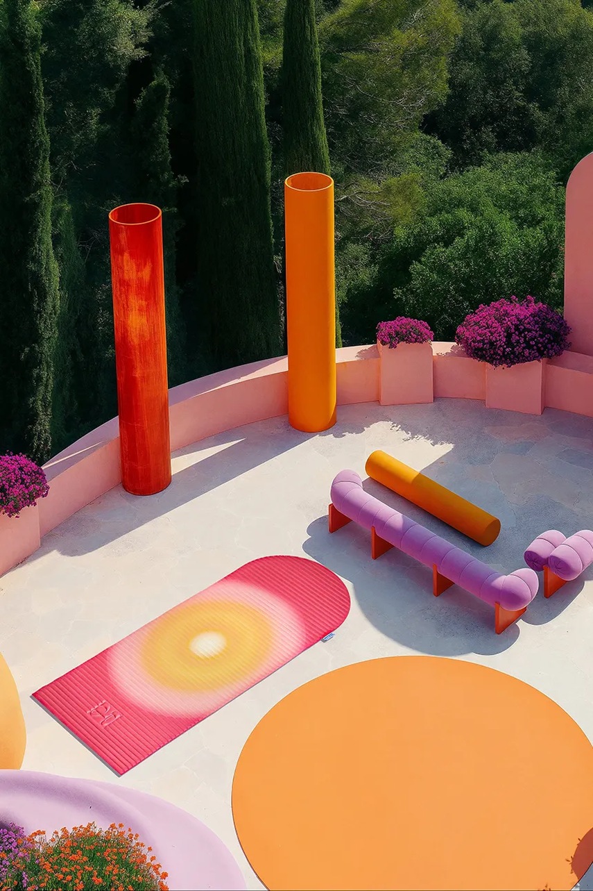 Στρώμα γιόγκα Hercule Studio Gale x Univers Uchronia χρώμα: πολύχρωμο φωτογραφία